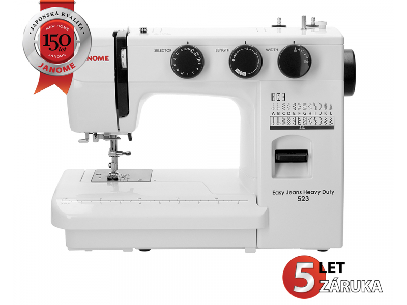 šicí stroj JANOME EASY JEANS HEAVY DUTY 523