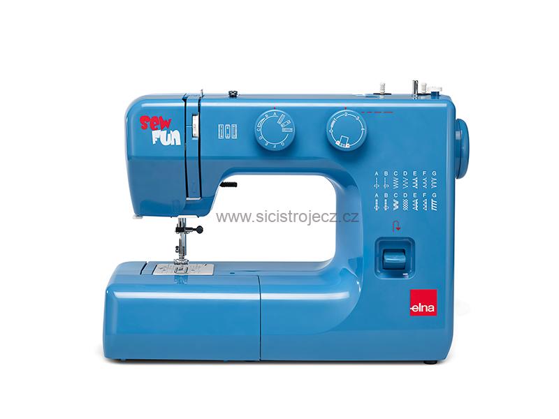 Elna SEW FUN BLUE šicí stroj s CB chapačem