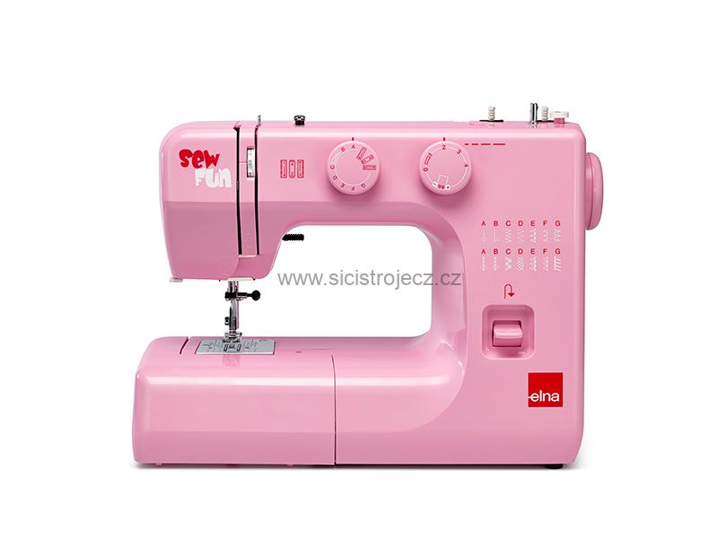 Elna SEW FUN PINK šicí stroj s CB chapačem