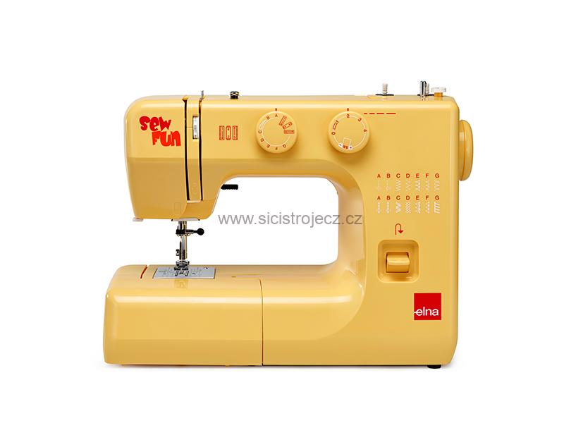 Elna SEW FUN YELLOW šicí stroj s CB chapačem