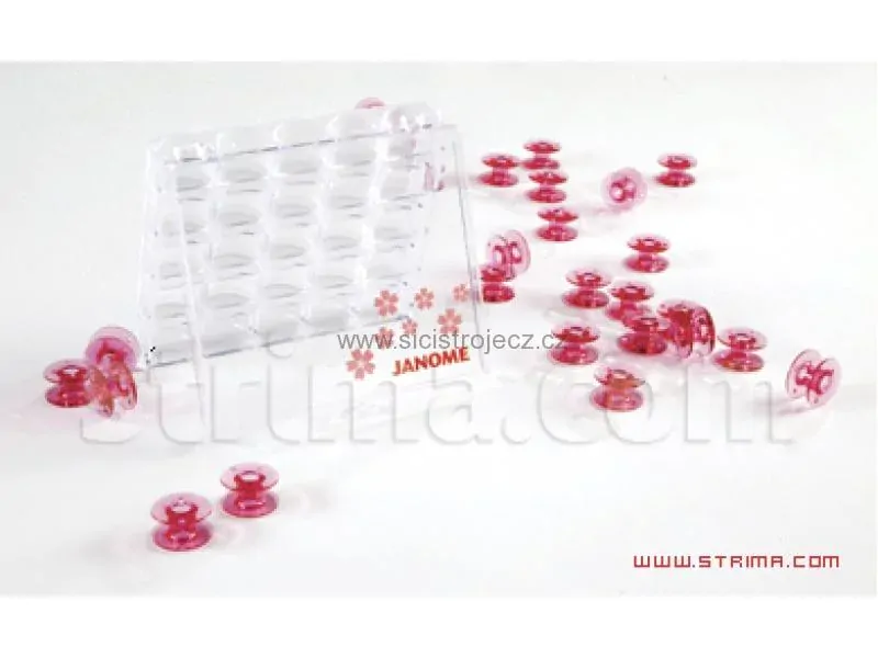 Plastové cívky barevné 200277062 JANOME