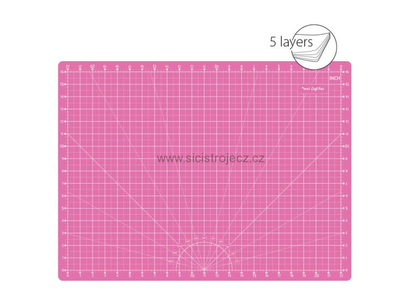 Řezací podložka TEXI PINK 60X45