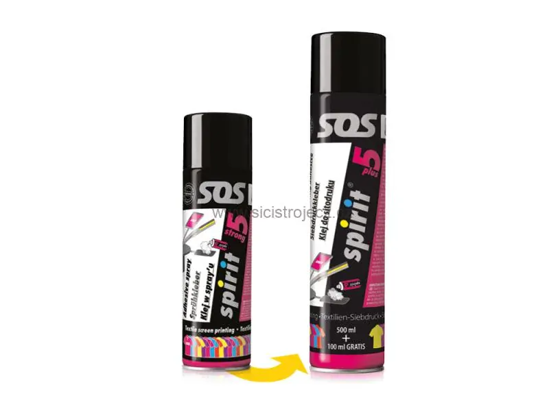 Lepidlo ve spreji dočasné SPIRIT 5 PLUS - spray 600 ml