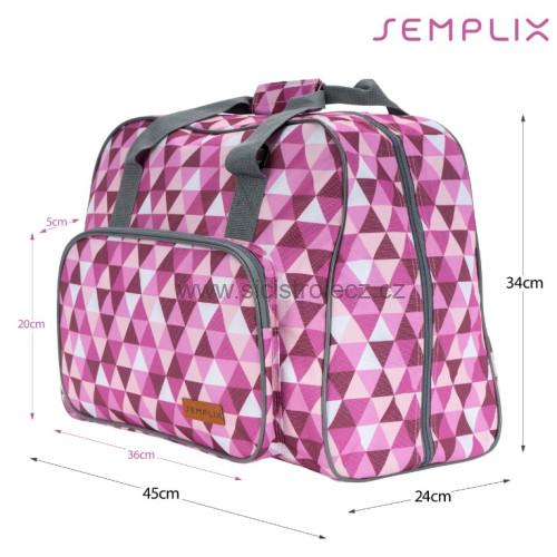 Taška na šicí stroj Diamond Design růžová