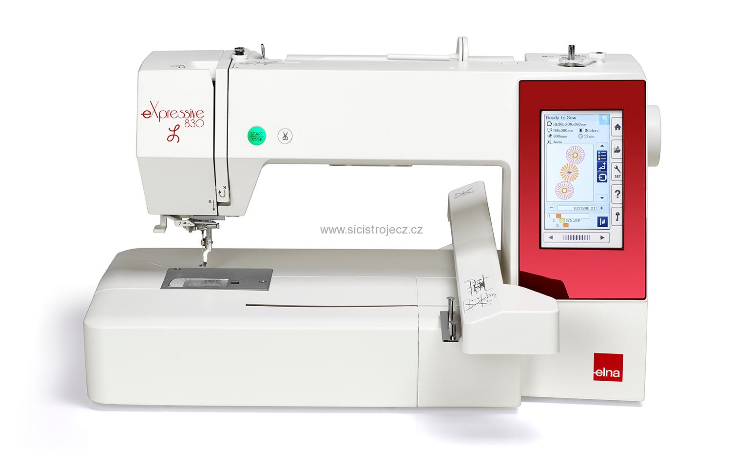  Elna 830L eXpressive vyšívací stroj 200x360mm