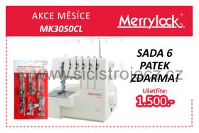 OVERLOCK - COVERLOCK MK3050 CL , MERRYLOCK- sada 6 patek v ceně