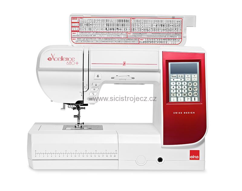  Elna 680+ 80 YEARS eXcellence elektronický šicí a quiltovací
