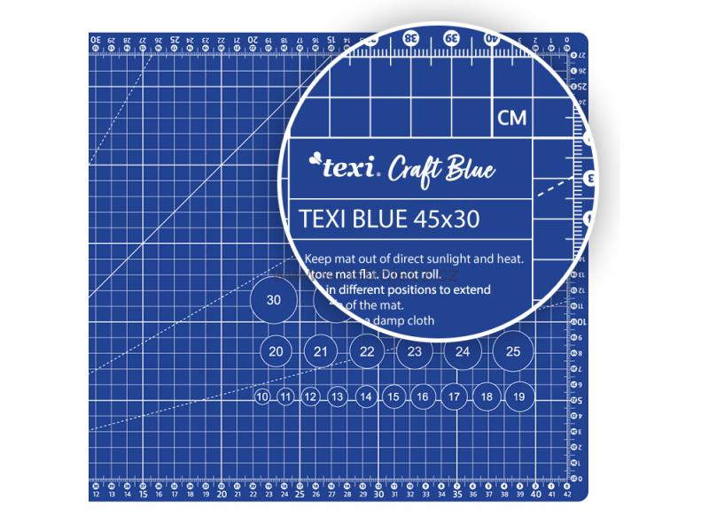 Řezací podložka TEXI BLUE 45X30