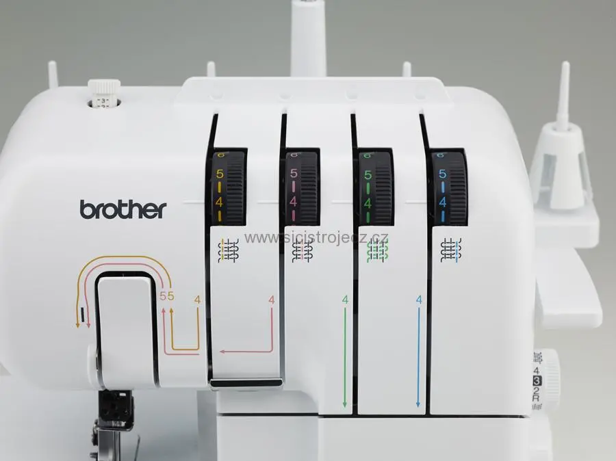 overlock Brother 2104D + sada 4 nití