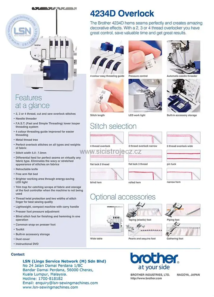 overlock Brother M 4234 D 