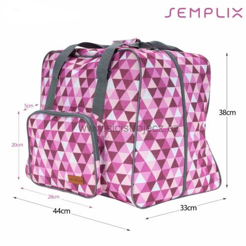 Taška na overlock Diamond Design růžová