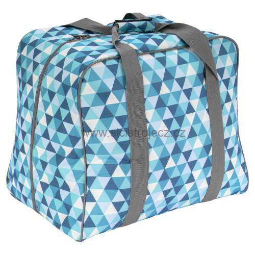 Taška na overlock Semplix Diamond Design (modrá / petrolejová)