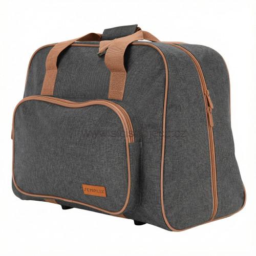 Taška na šicí stroj Semplix antracit/hnědá