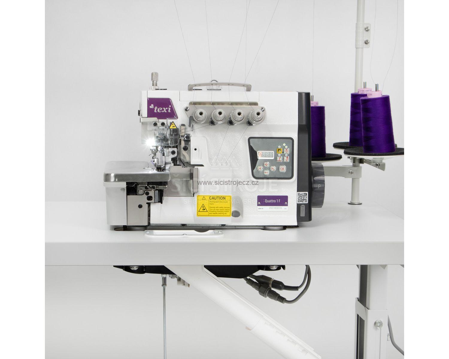 Průmyslový šicí stroj overlock TEXI QUATTRO 1F PREMIUM EX ON TOP