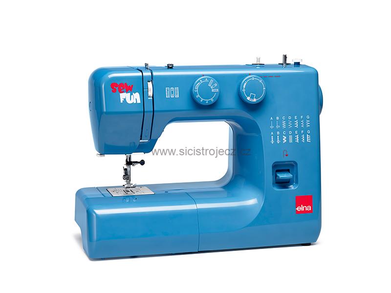 Elna SEW FUN BLUE šicí stroj s CB chapačem