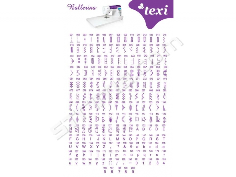 šicí stroj TEXI BALLERINA + stolek v ceně 