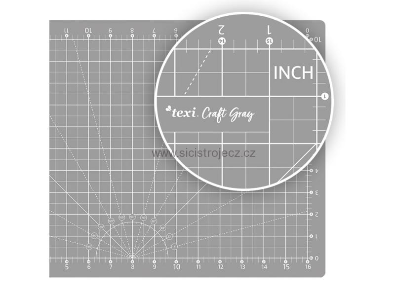 Sada na patchwork a šití Texi Craft šedá 45X30