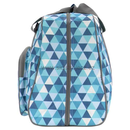 Taška na šicí stroj Diamond Design (modrá / petrolejová)