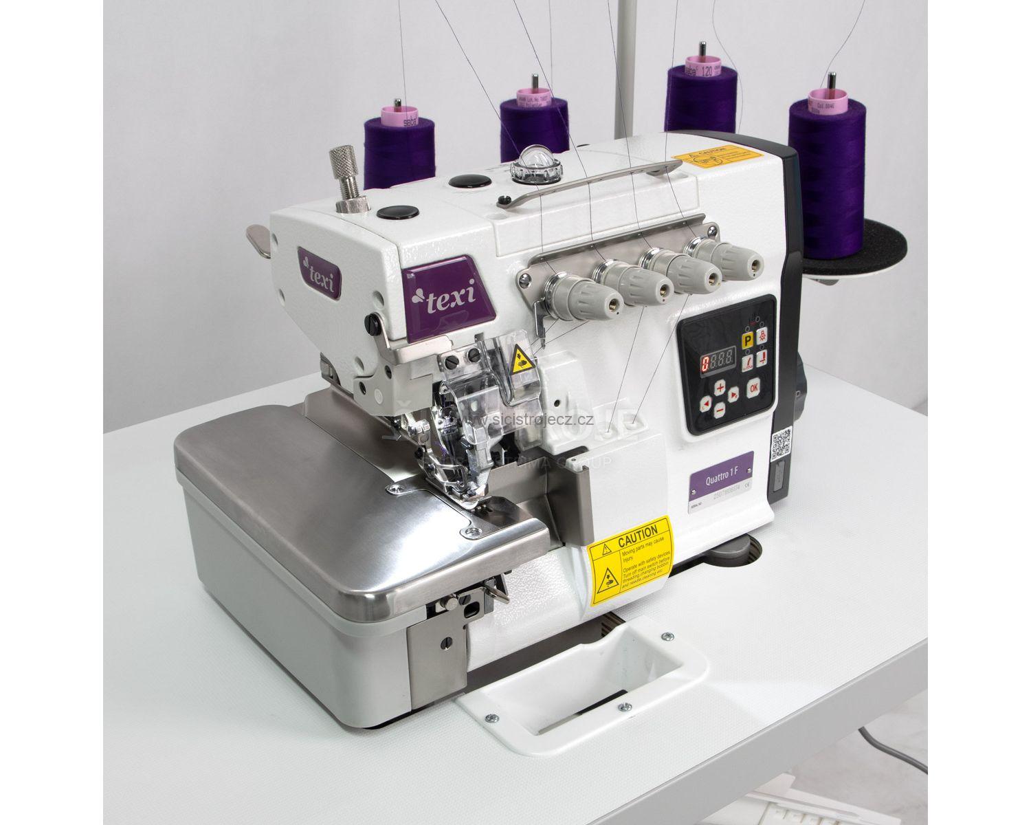 Průmyslový šicí stroj overlock TEXI QUATTRO 1F PREMIUM EX ON TOP