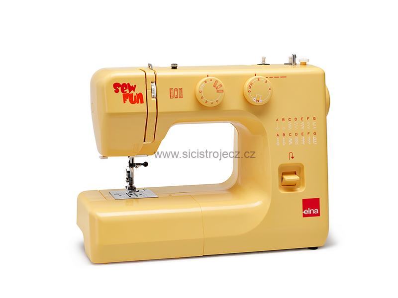 Elna SEW FUN YELLOW šicí stroj s CB chapačem