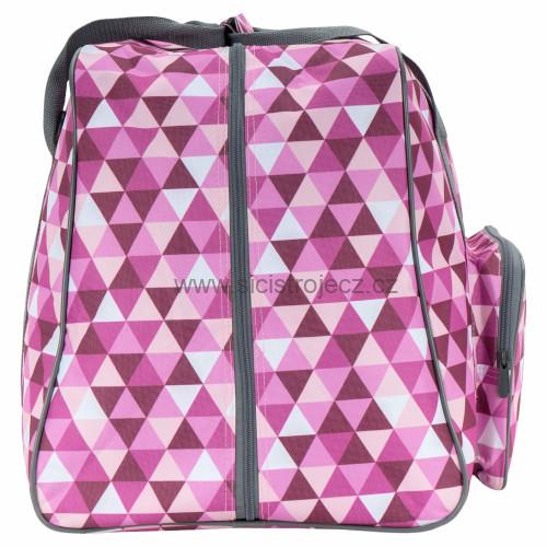 Taška na overlock Diamond Design růžová