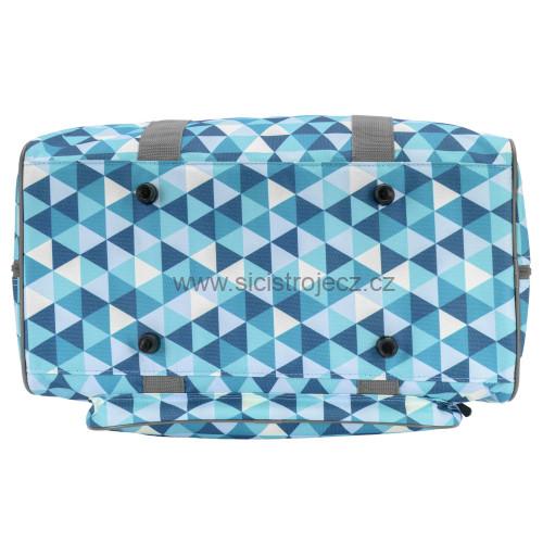 Taška na šicí stroj Diamond Design (modrá / petrolejová)