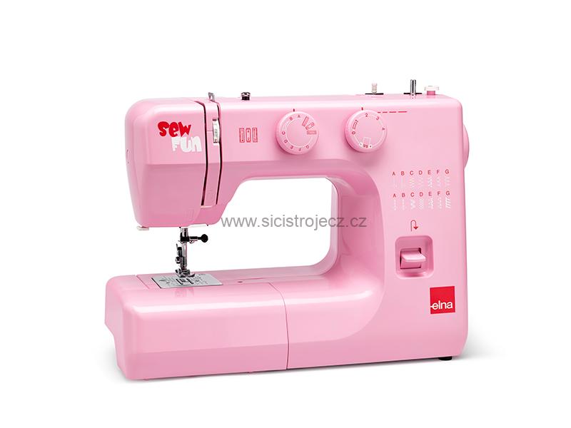 Elna SEW FUN PINK šicí stroj s CB chapačem