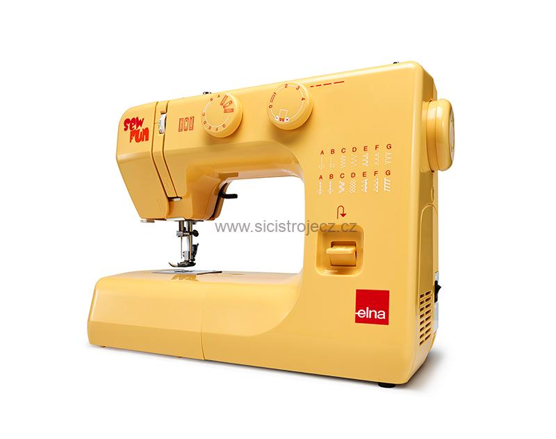 Elna SEW FUN YELLOW šicí stroj s CB chapačem
