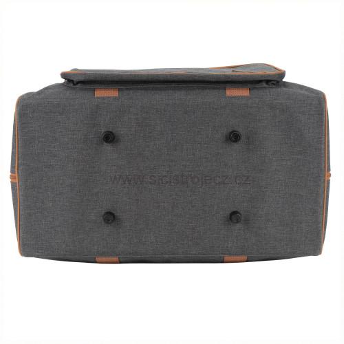 Taška na šicí stroj Semplix antracit/hnědá