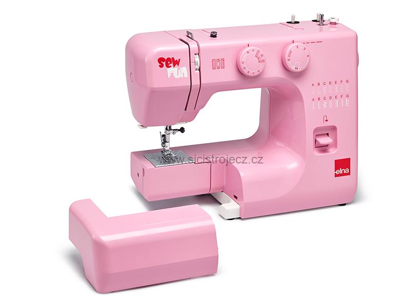 Elna SEW FUN PINK šicí stroj s CB chapačem