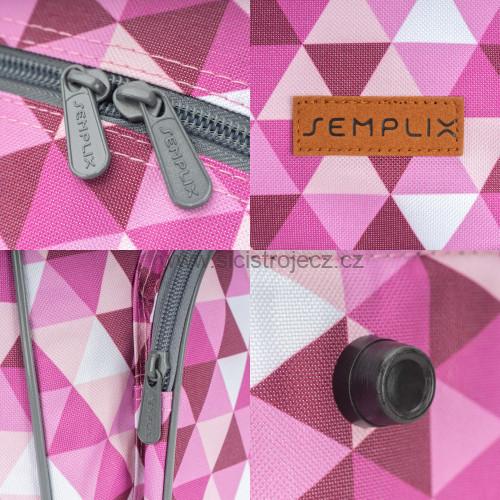 Taška na šicí stroj Diamond Design růžová