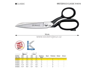 Nůžky KRETZER ECO CLASSIC 914518