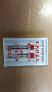 Organ dvojjehla Stretch 130/705 H síla 75 rozpich 2,5 mm