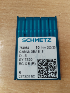 Jehly D5, FD5, 3320GR, SY7320, BCx5 Schmetz #200/25
