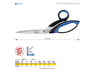 Nůžky KRETZER FINNY PROFI 772020