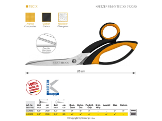 Nůžky KRETZER FINNY TEC XX 742020