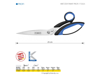 Nůžky KRETZER FINNY PROFI 772025