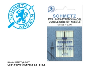 Dvojjehla na pleteninu 130/705 H-S ZWI SMS 4,0 75 STRETCH TWIN